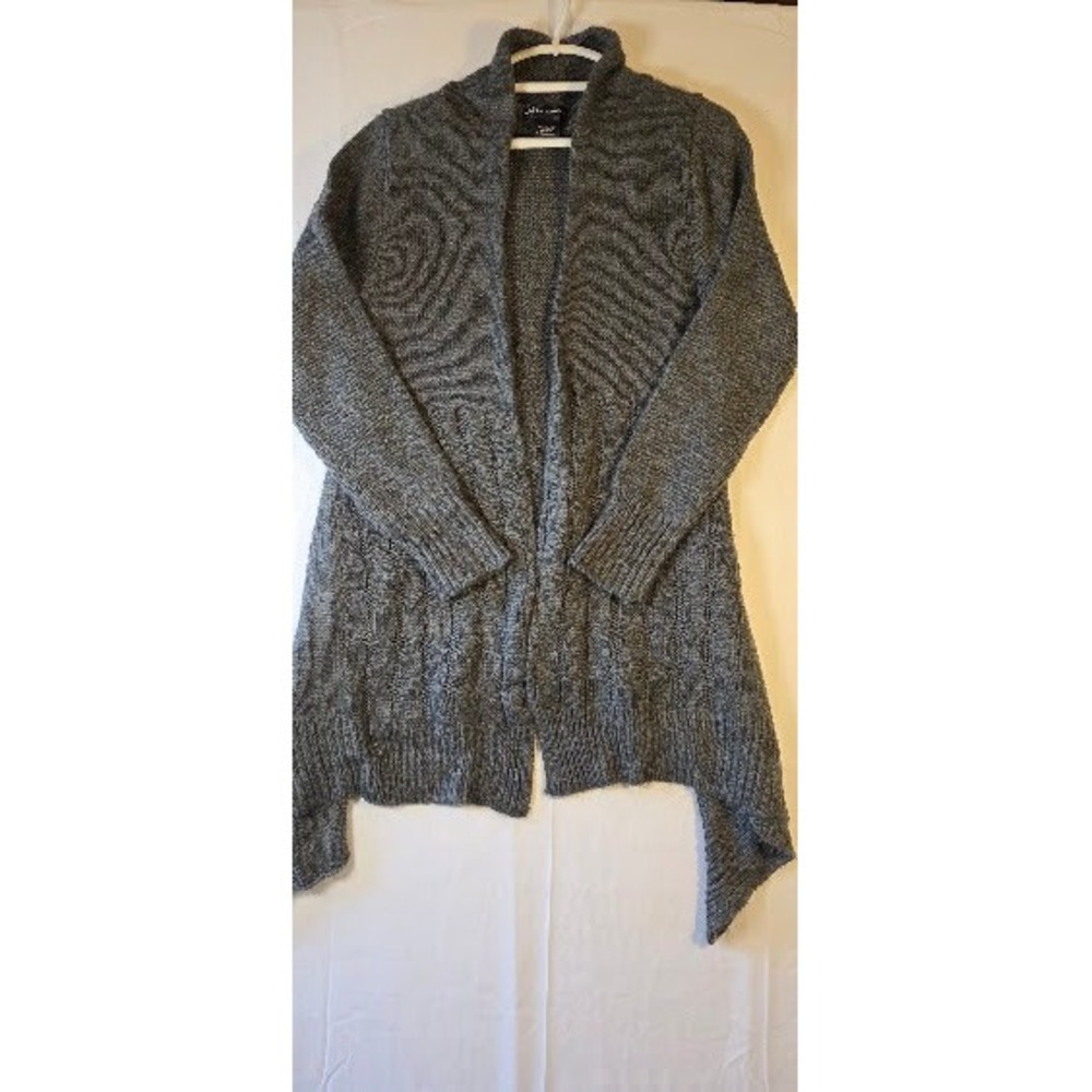 United States Sweaters Gray Open Front Sharkbite Hem Cardigan XL Super Soft